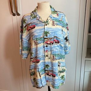 Disney vintage Hawaiian button down shirt
